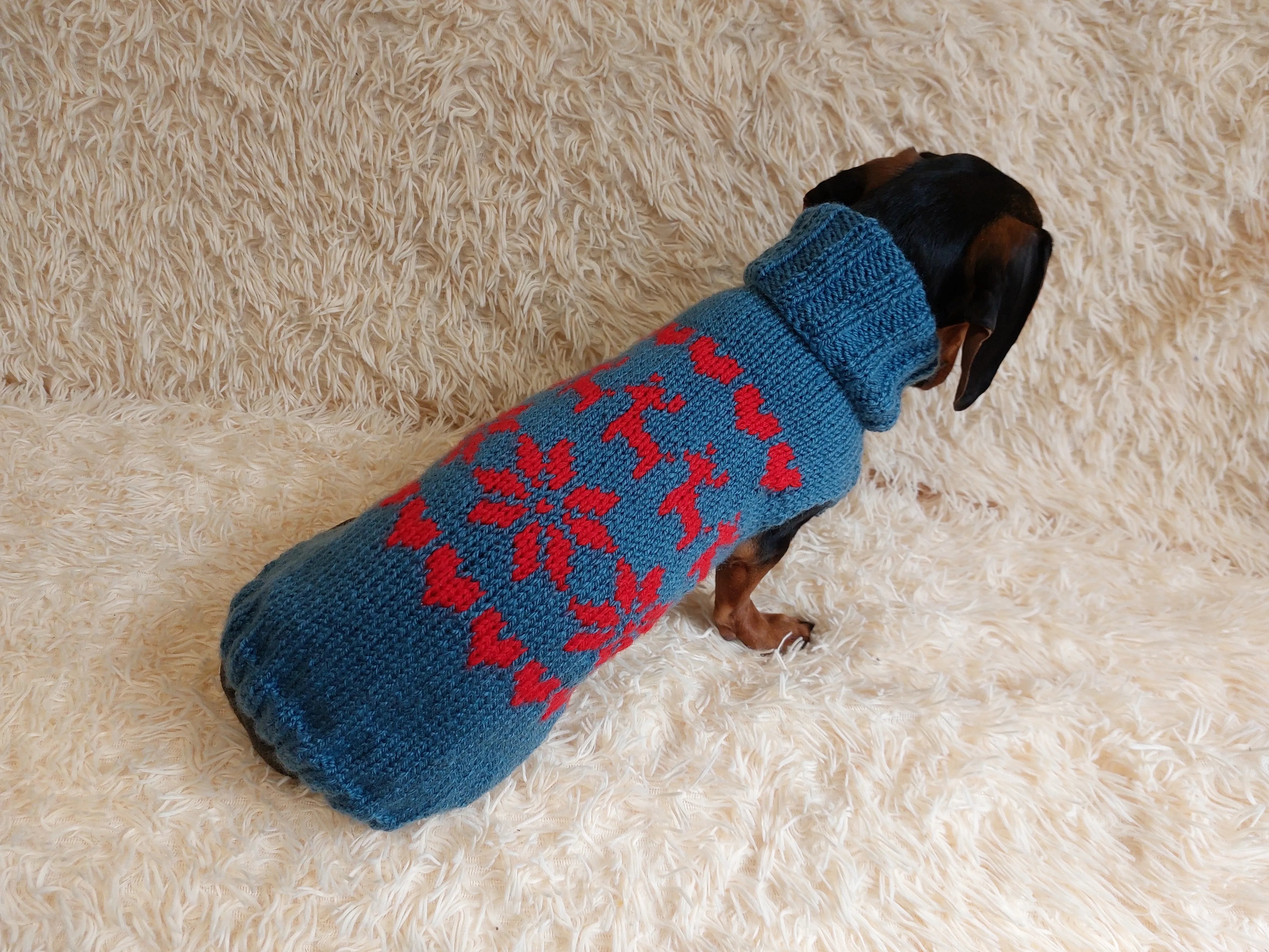 Christmas Reindeer Snowflake Pet Sweater,Knitted Vest Sweater Coat Christmas for Dogs