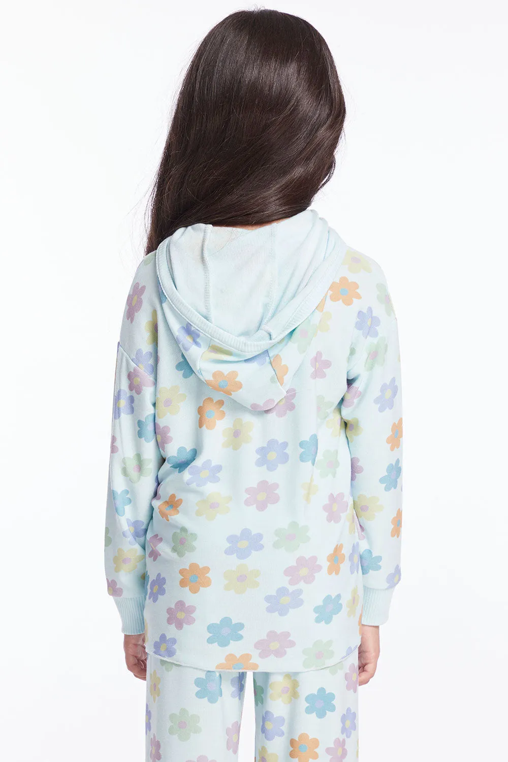 Colorful Daisies Girls Pullover Hoodie