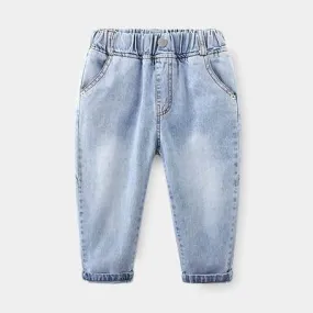 Comfortable Elasticated Waist Denim Pants