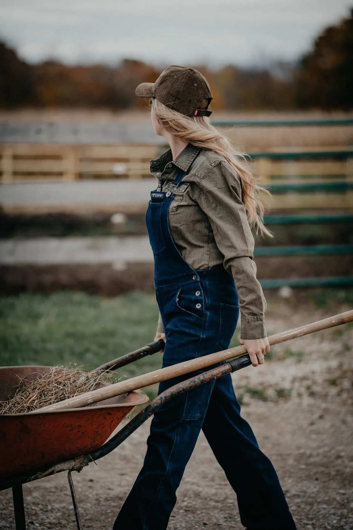 Cowgirl Tuff Fleece Lined Denim Winter Bibs (XS - XXL)