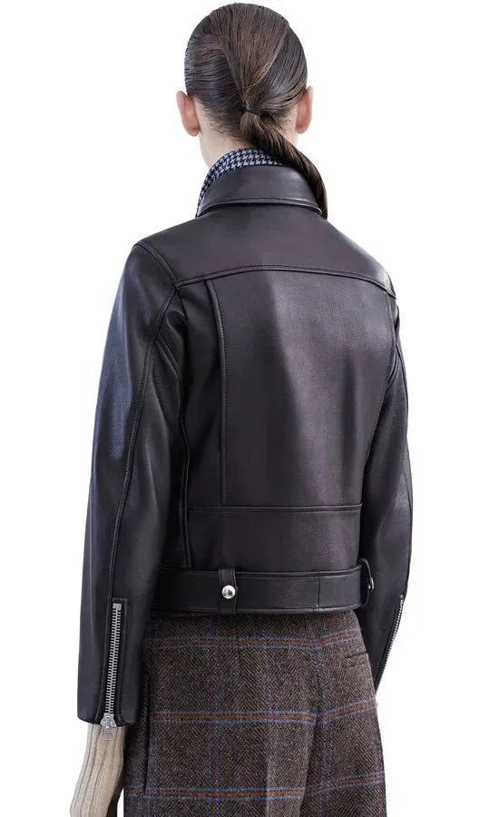 'Cryptic' Black Gothic PU Fake Leather Jacket