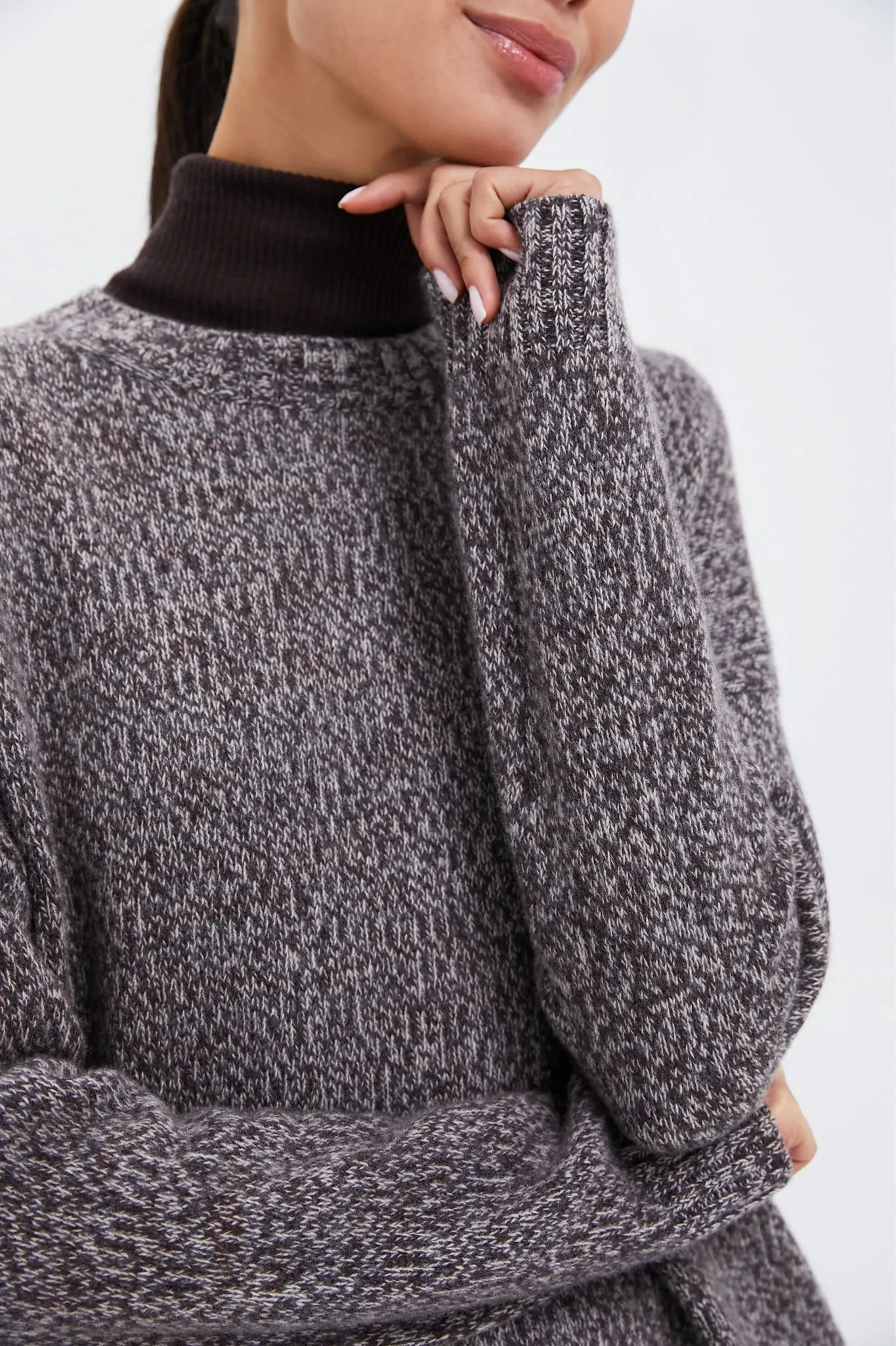 Dark Brown Moxa Sweater