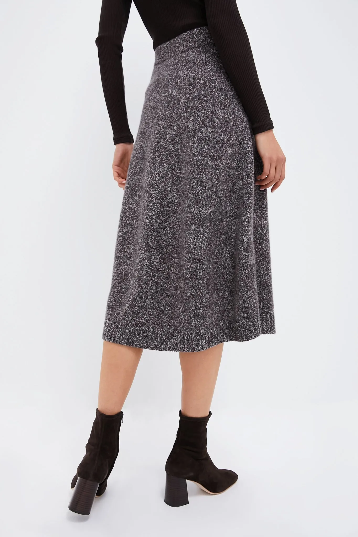 Dark Brown Piega Skirt