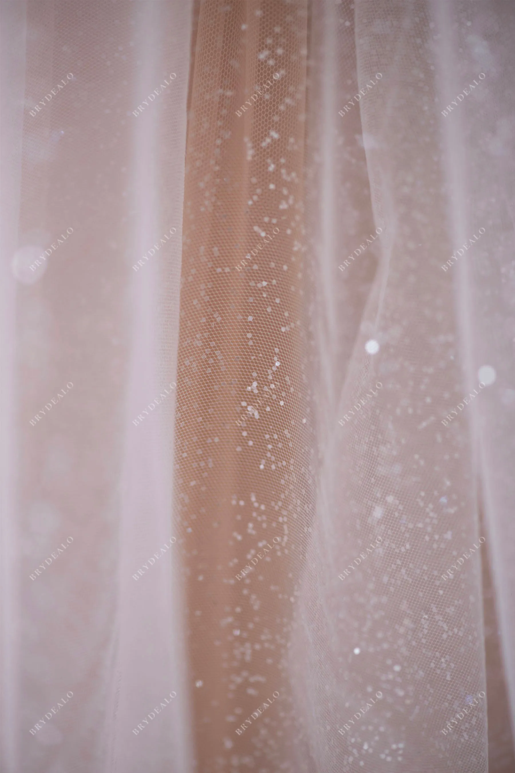 Designer Shimmery Glitter Tulle Fabric Online