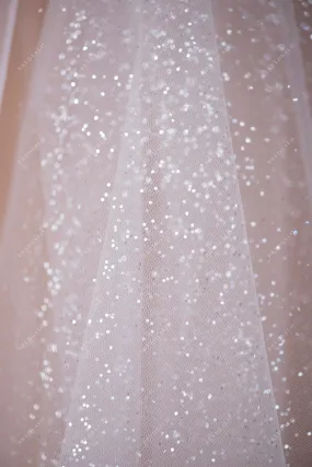 Designer Shimmery Glitter Tulle Fabric Online