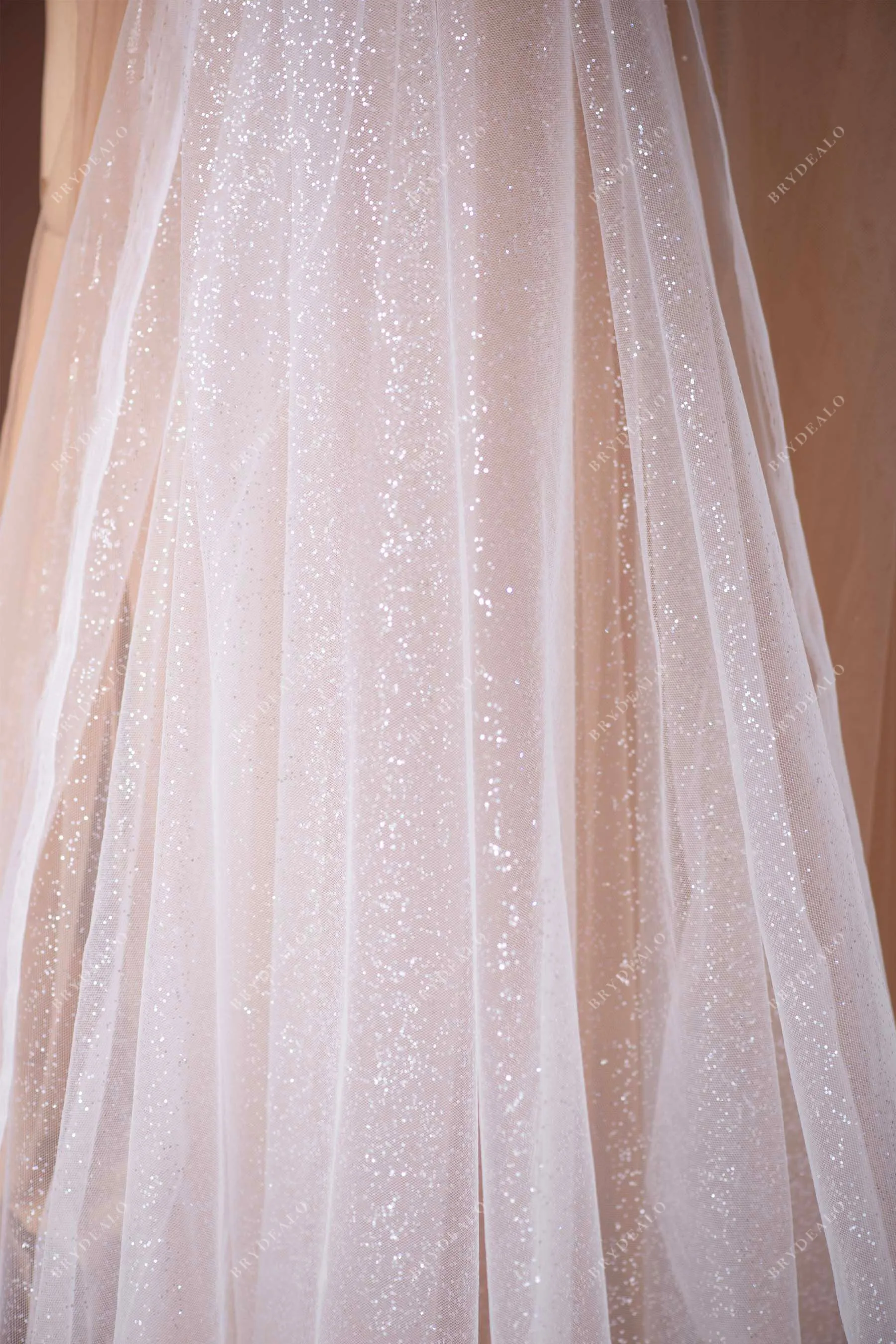 Designer Shimmery Glitter Tulle Fabric Online