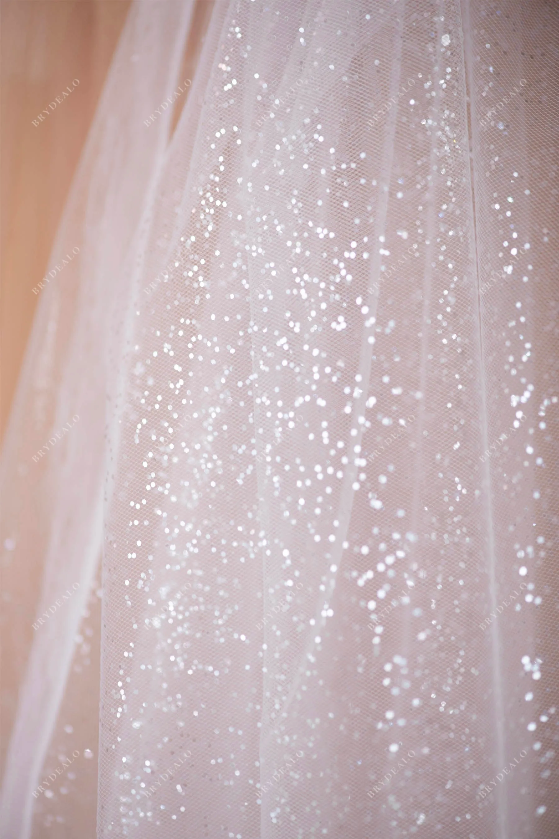 Designer Shimmery Glitter Tulle Fabric Online