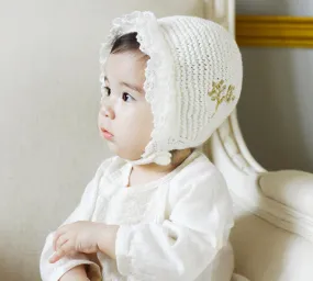 Dolly Eyelet & Knit Bonnet