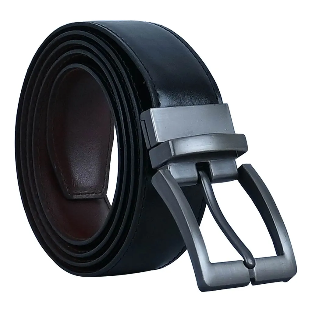 Double Side Adjustable Leather Belt Vogue Black Brown