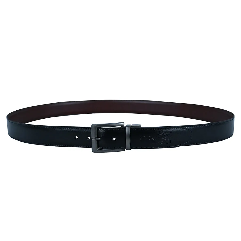 Double Side Adjustable Leather Belt Vogue Black Brown