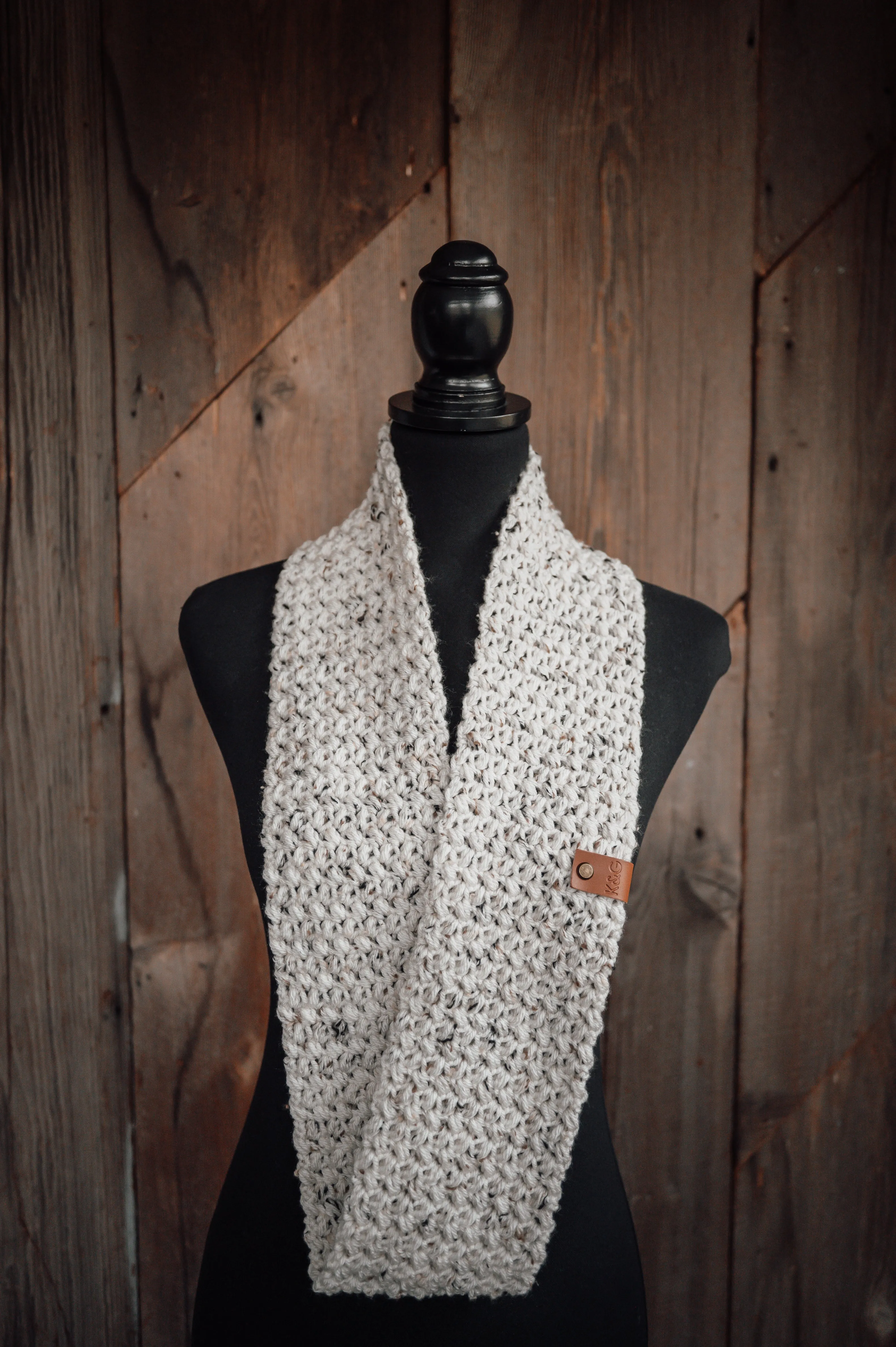 Dream Weaver Infinity Cowl - Ivory Tweed