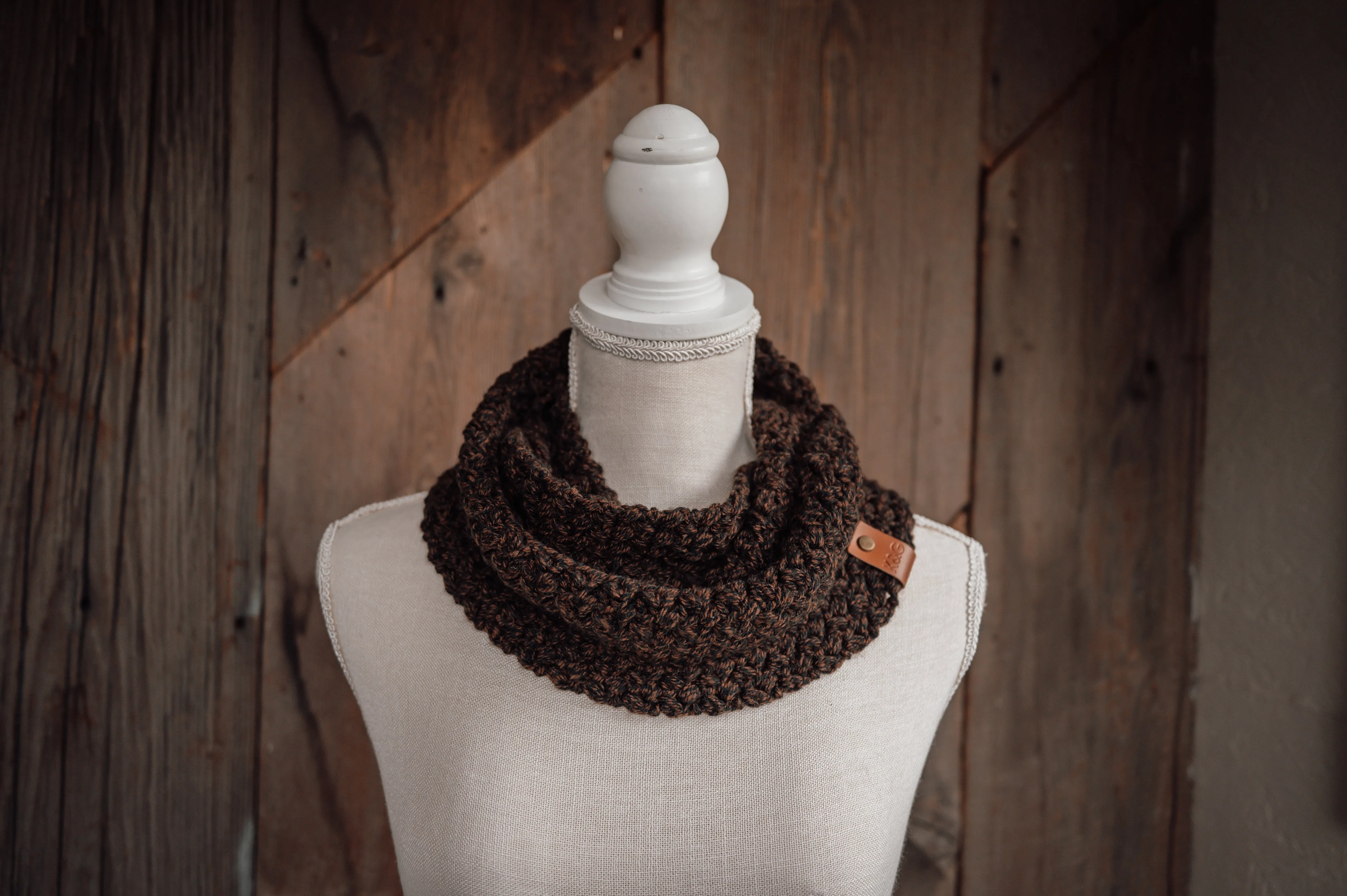 Dream Weaver Infinity Cowl - Mahogany Singe