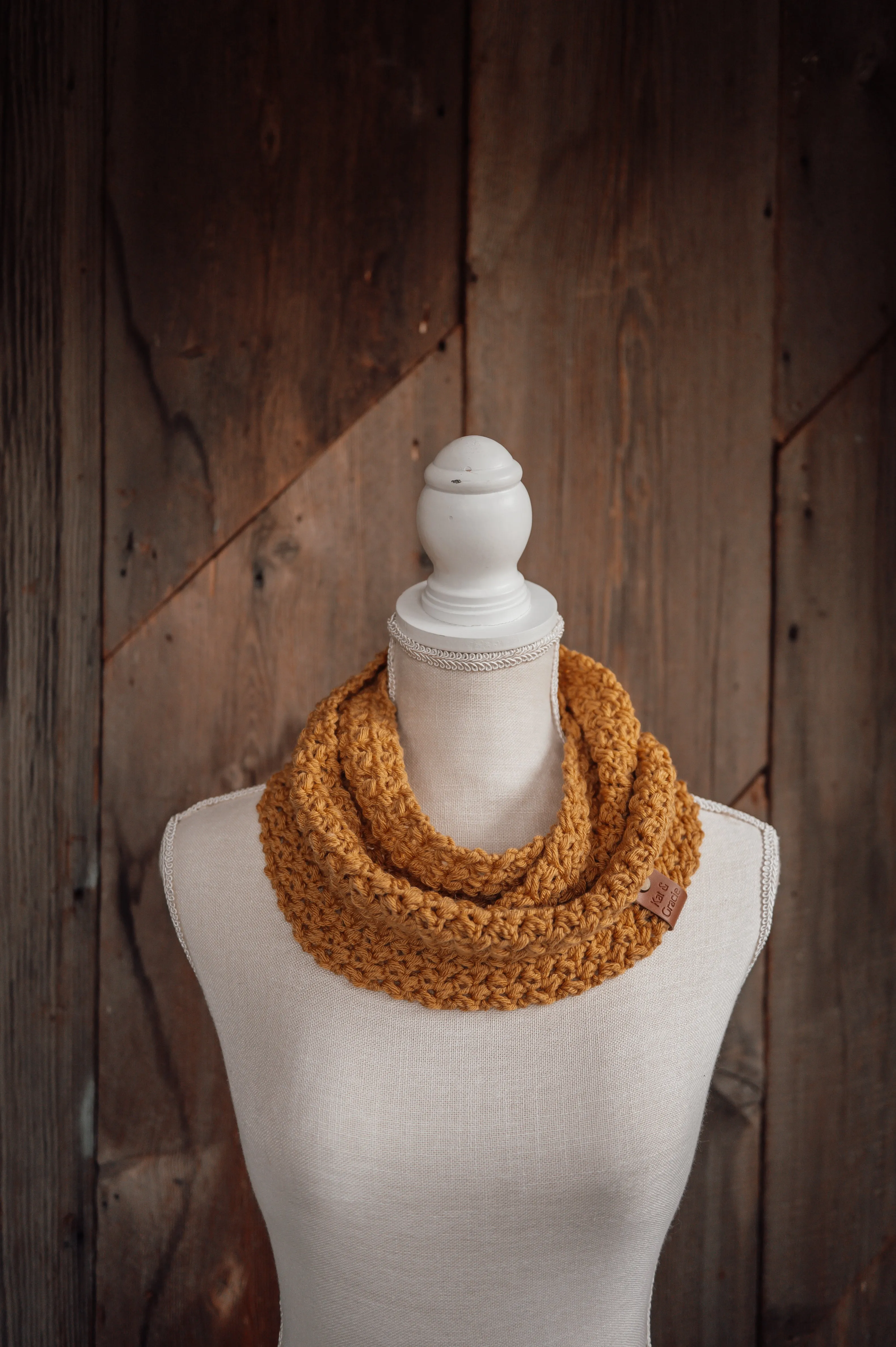 Dream Weaver Infinity Cowl - Mustard