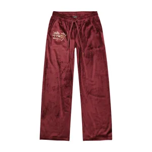 ED HARDY NYC Retro Tiger Y2K Velour Sweatpants