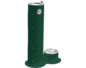 Elkay LK4400DB | Freestanding Drinking Fountain | Filterless, Non-refrigerated, Includes a Dog-bowl / Pet fountain