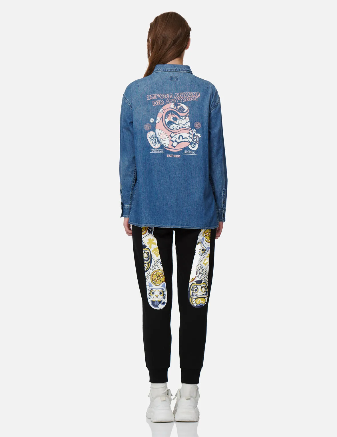 EVISU Squad Daicock Print Sweatpants