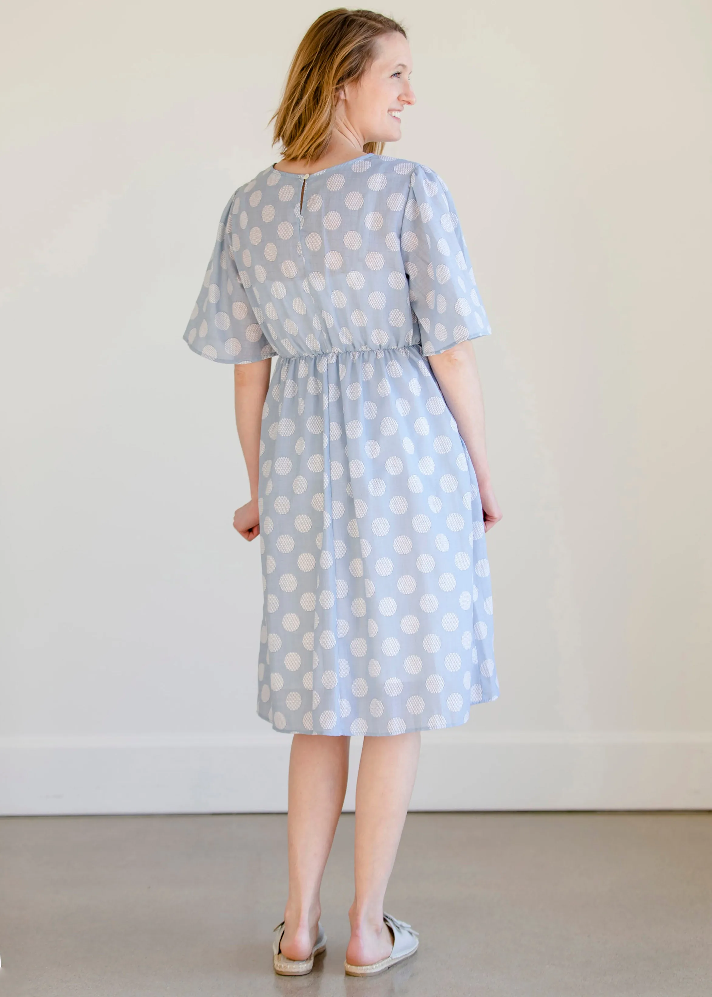 Eyelet Lace Printed Midi Dress - FINAL SALE