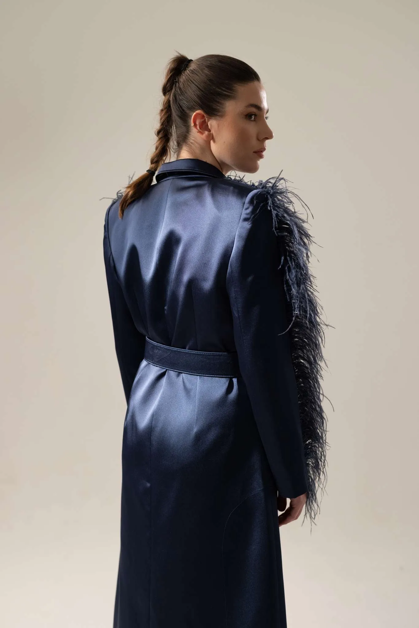 FEATHER LONG COAT