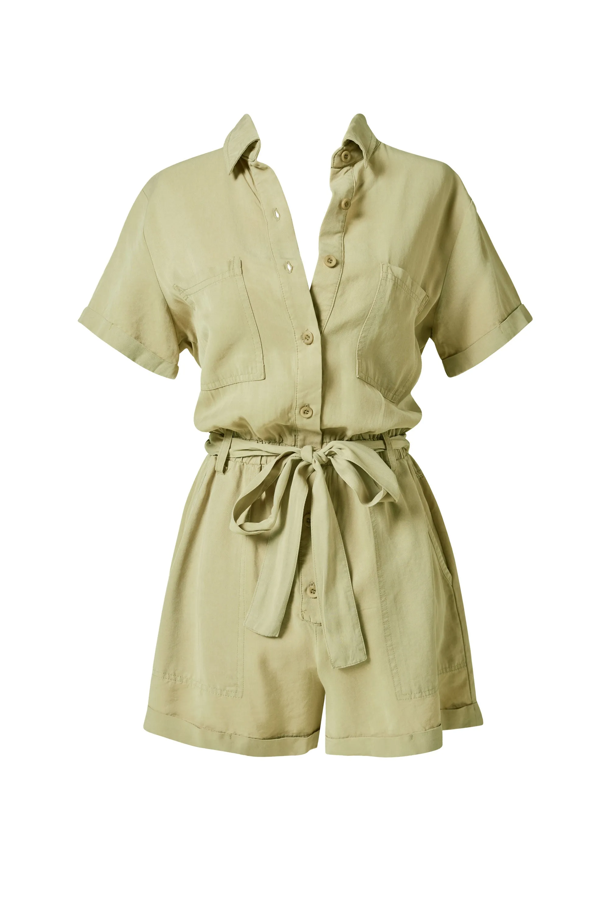 Fernanda Light Olive Romper