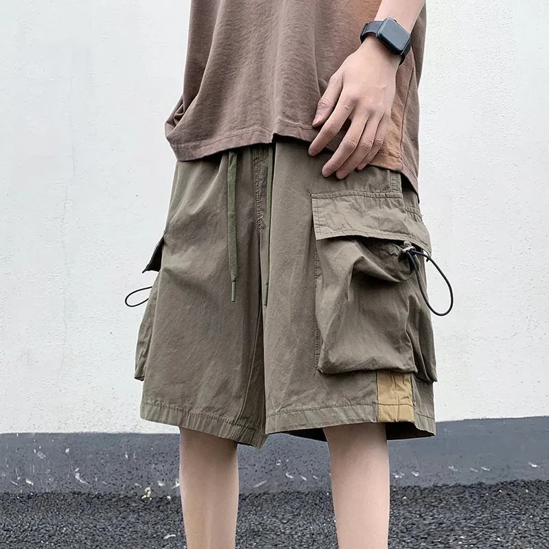 Flytonn-90s streetwear -2023 High Street Cargo Shorts For Men Summer Fashion Y2K Retro Pockets Short Pnats Baggy Casual Hip Hop Bermuda Masculina