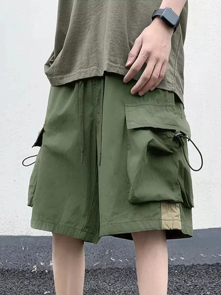 Flytonn-90s streetwear -2023 High Street Cargo Shorts For Men Summer Fashion Y2K Retro Pockets Short Pnats Baggy Casual Hip Hop Bermuda Masculina