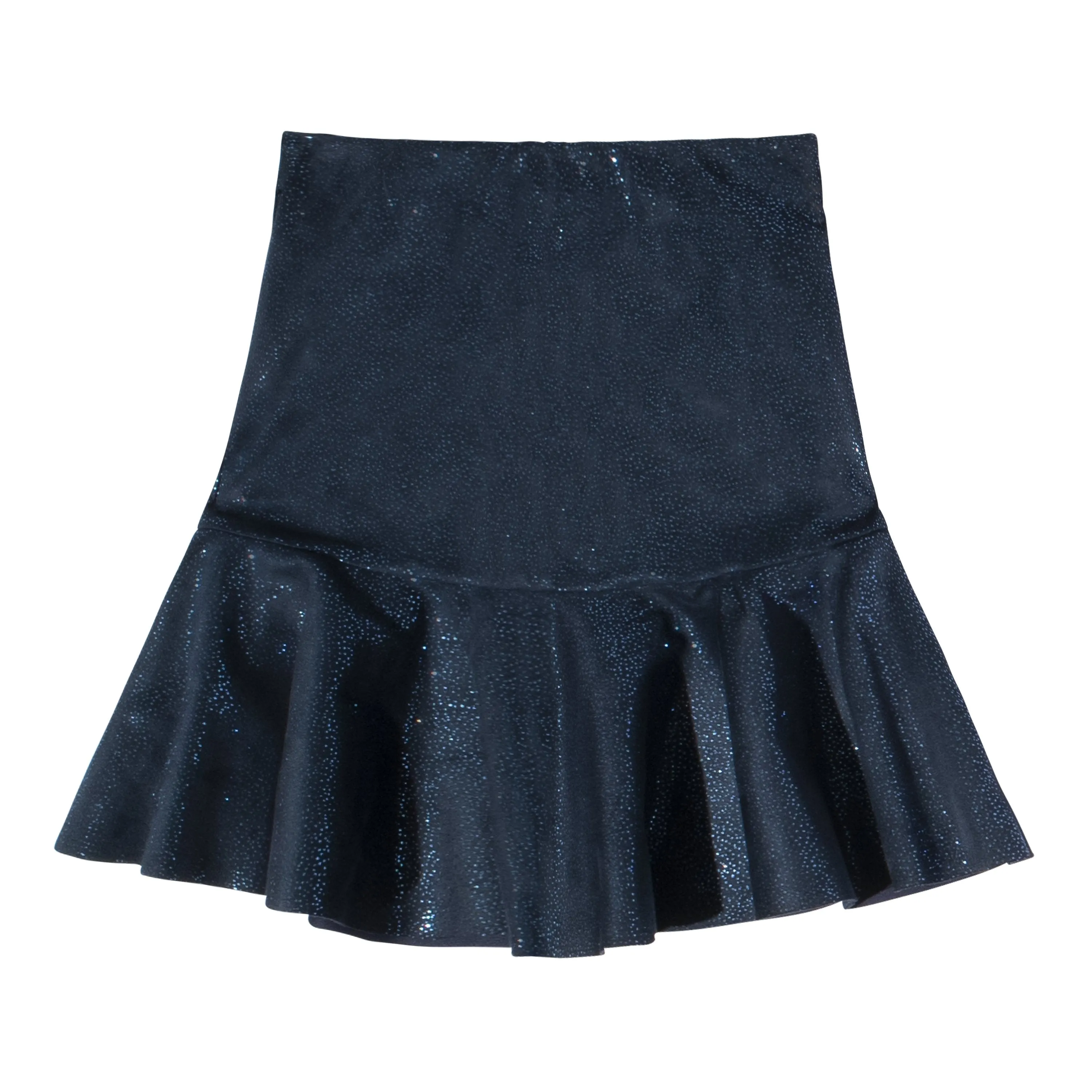 Foil Dot Flounce Skirt