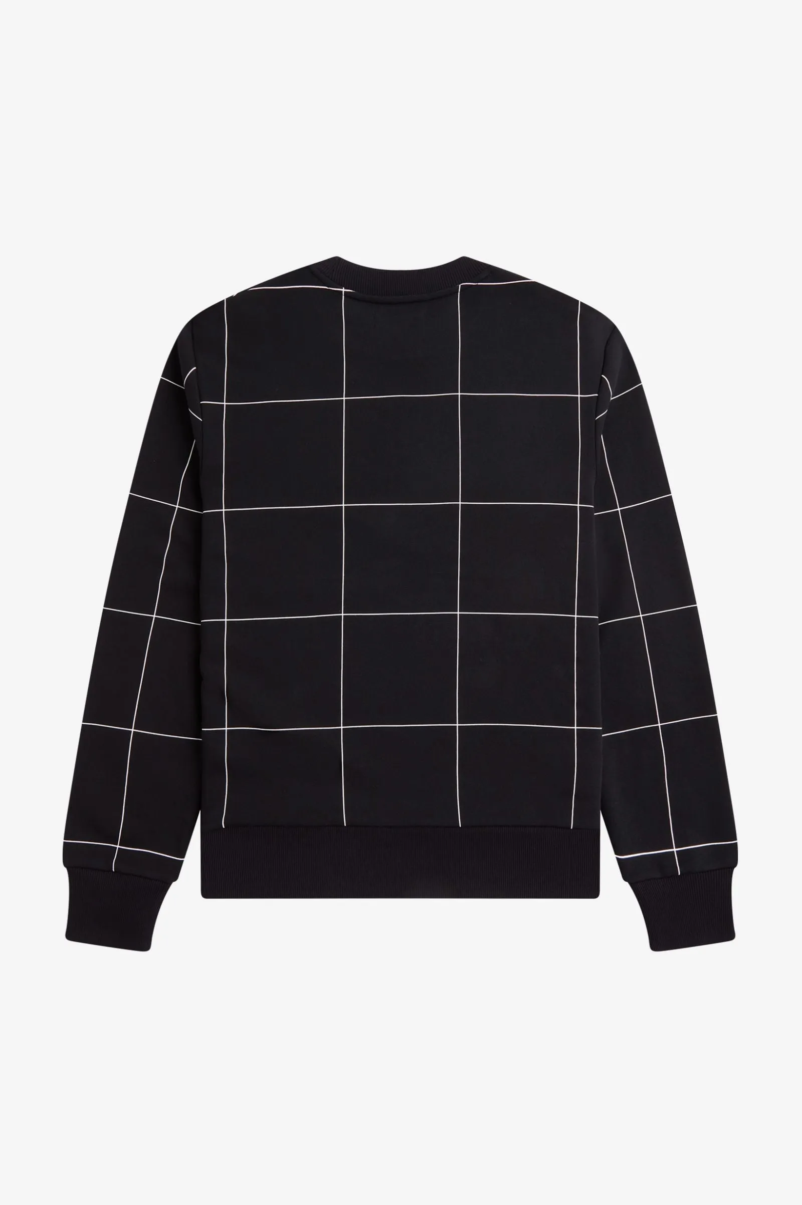 Fred Perry Black Grid Detail Sweatshirt