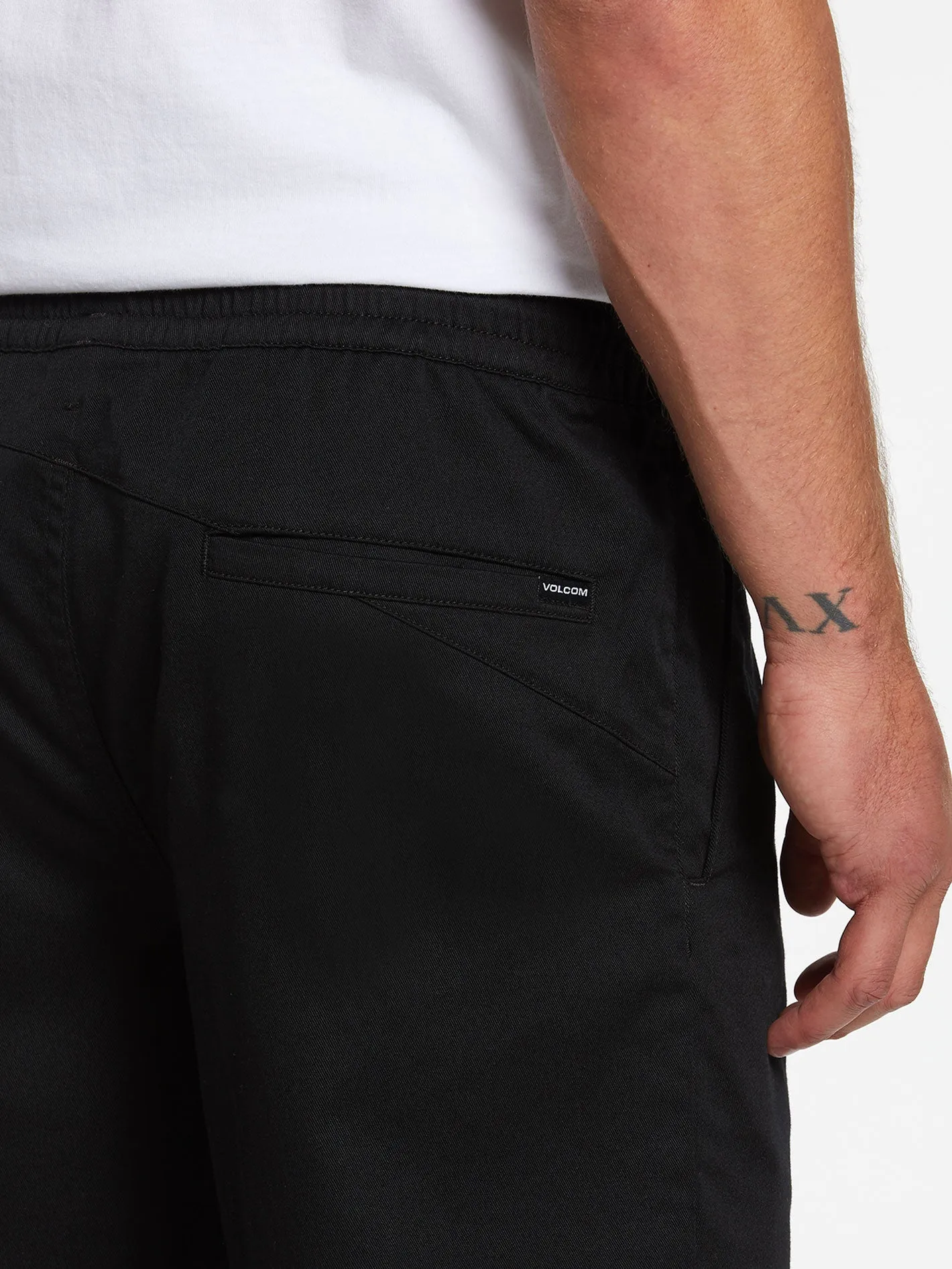 Frickin Elastic Waist Shorts - Black