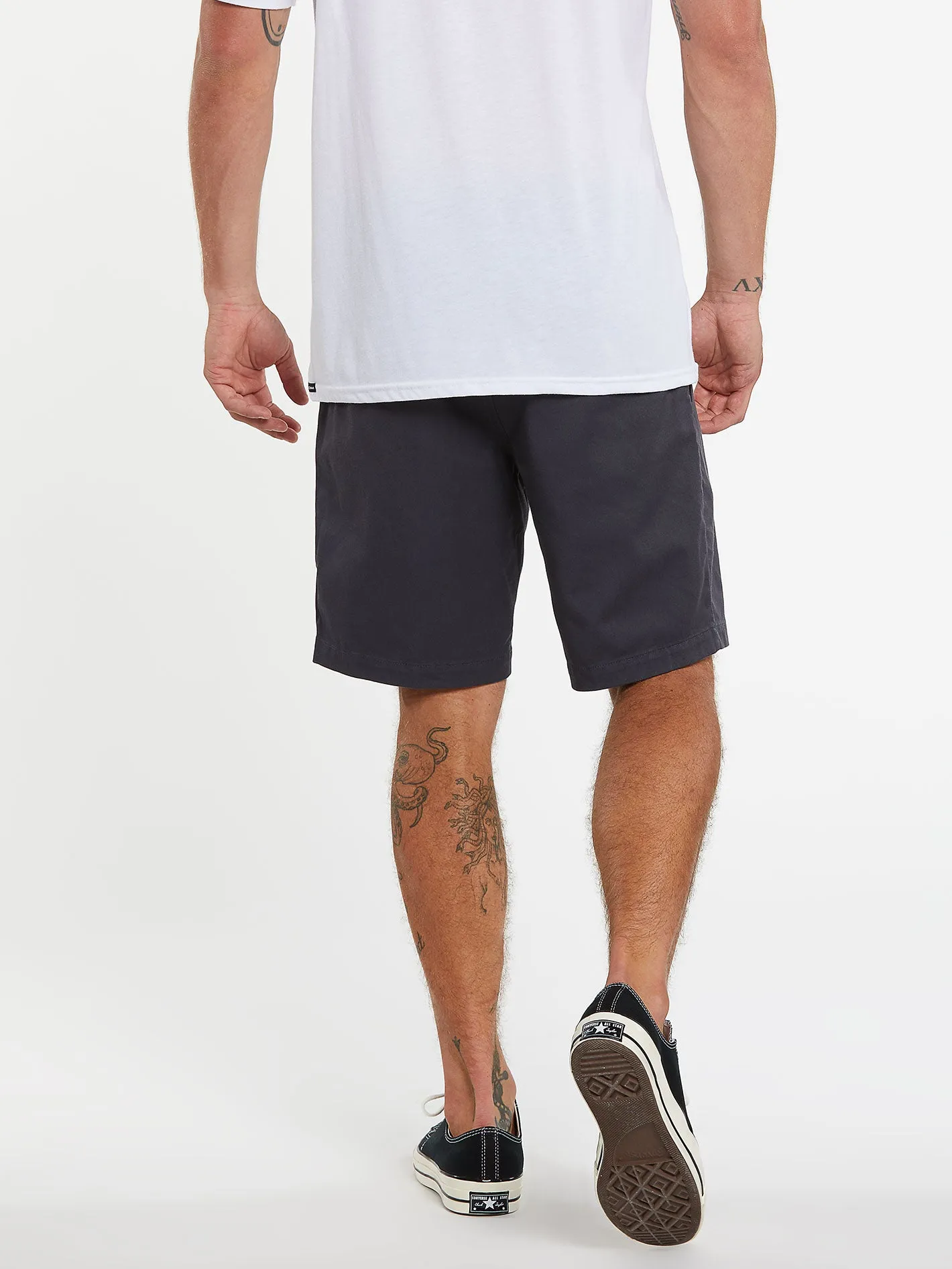 Frickin Elastic Waist Shorts - Charcoal