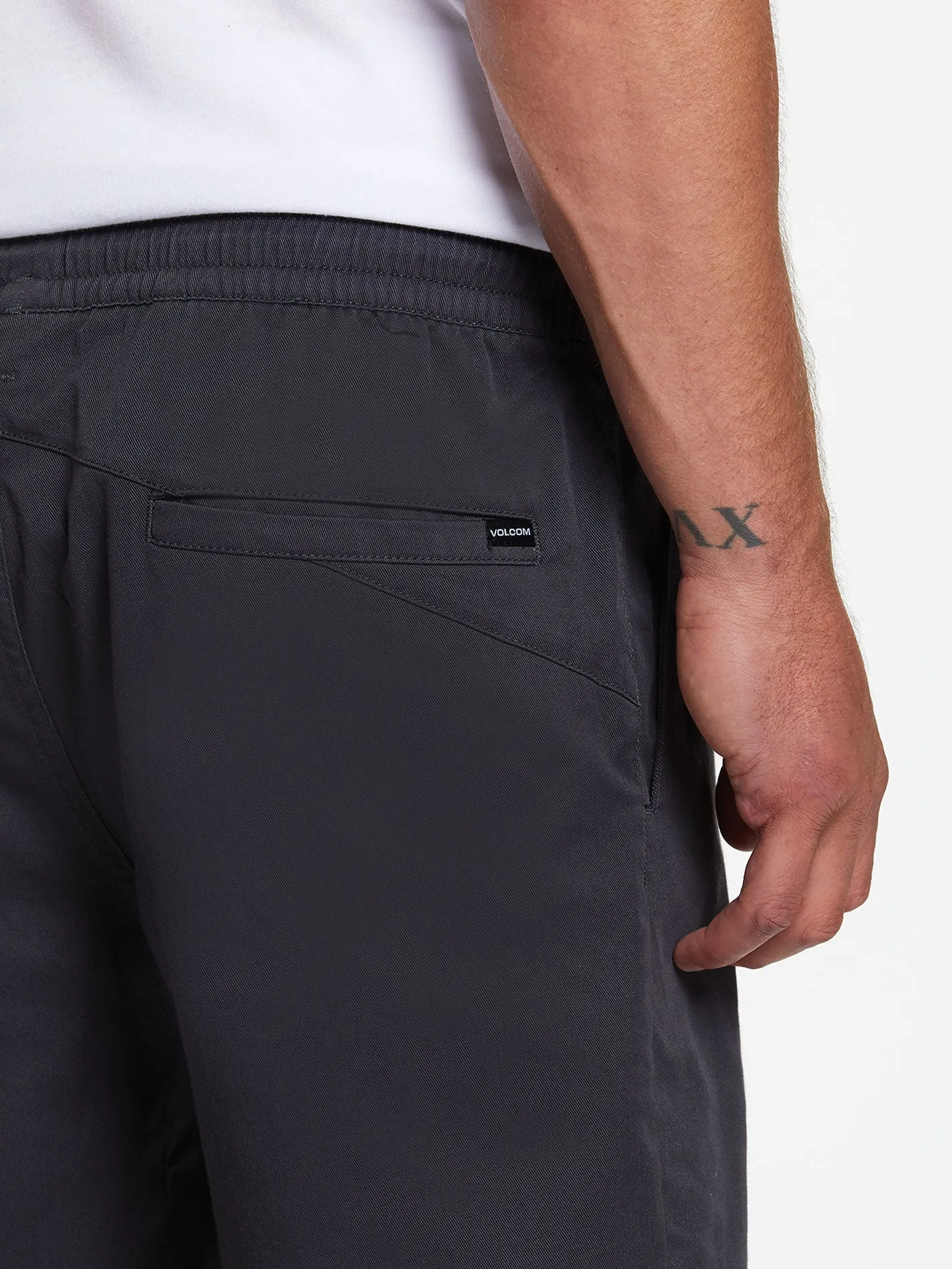 Frickin Elastic Waist Shorts - Charcoal