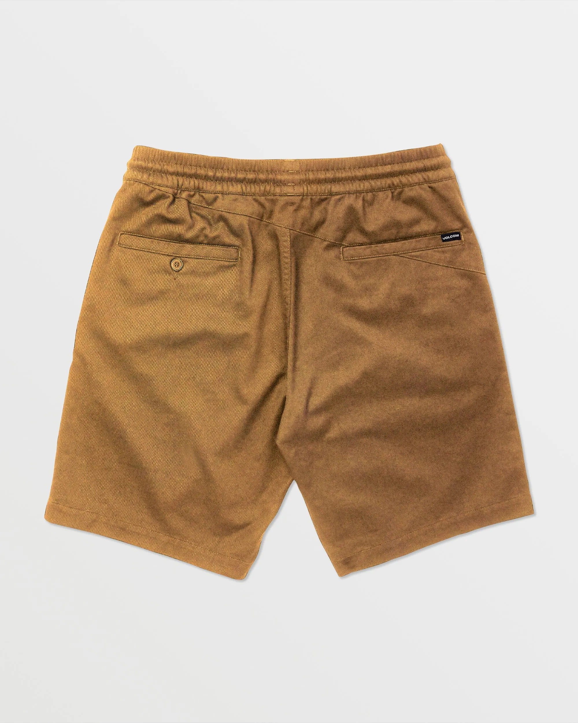 Frickin Elastic Waist Shorts - Dark Khaki