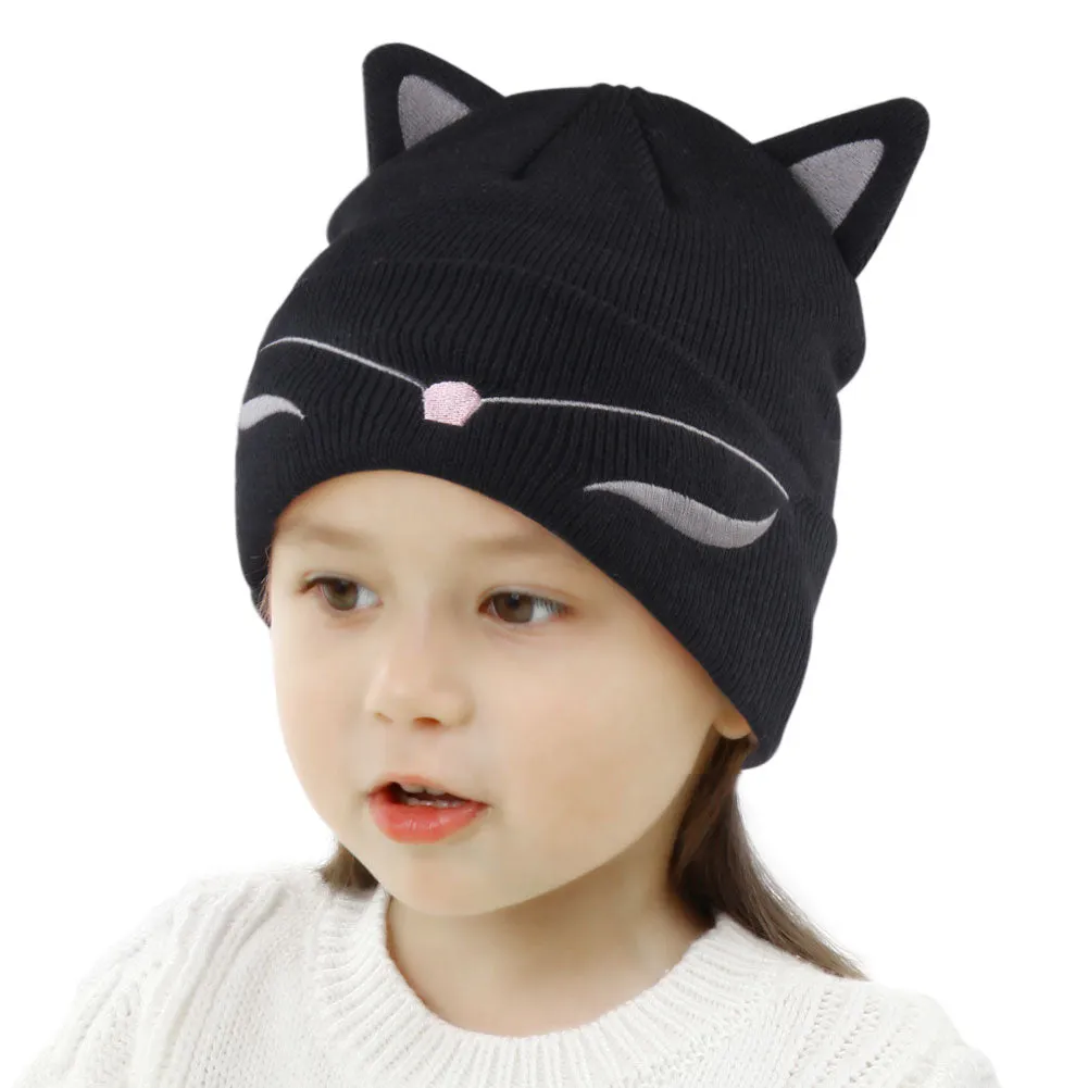 FURTALK Kids Winter Cat Ear Acrylic Beanies Hat Drop Shipping HTWL048