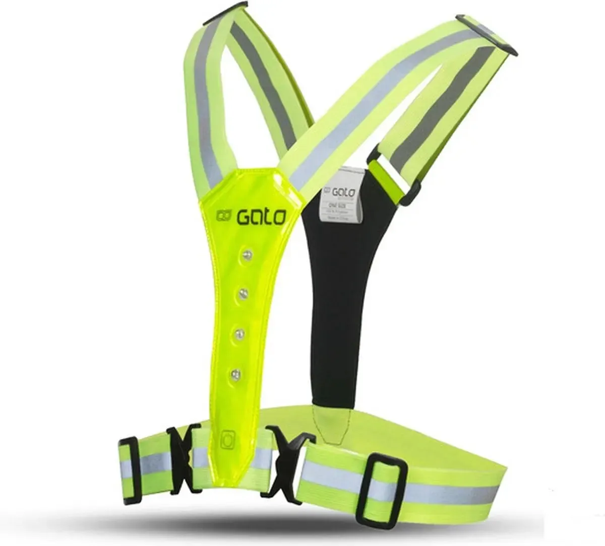 Gato | USB Led Sport Vest | Neon Yellow