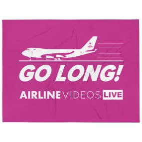 GO LONG (PINK) Throw Blanket