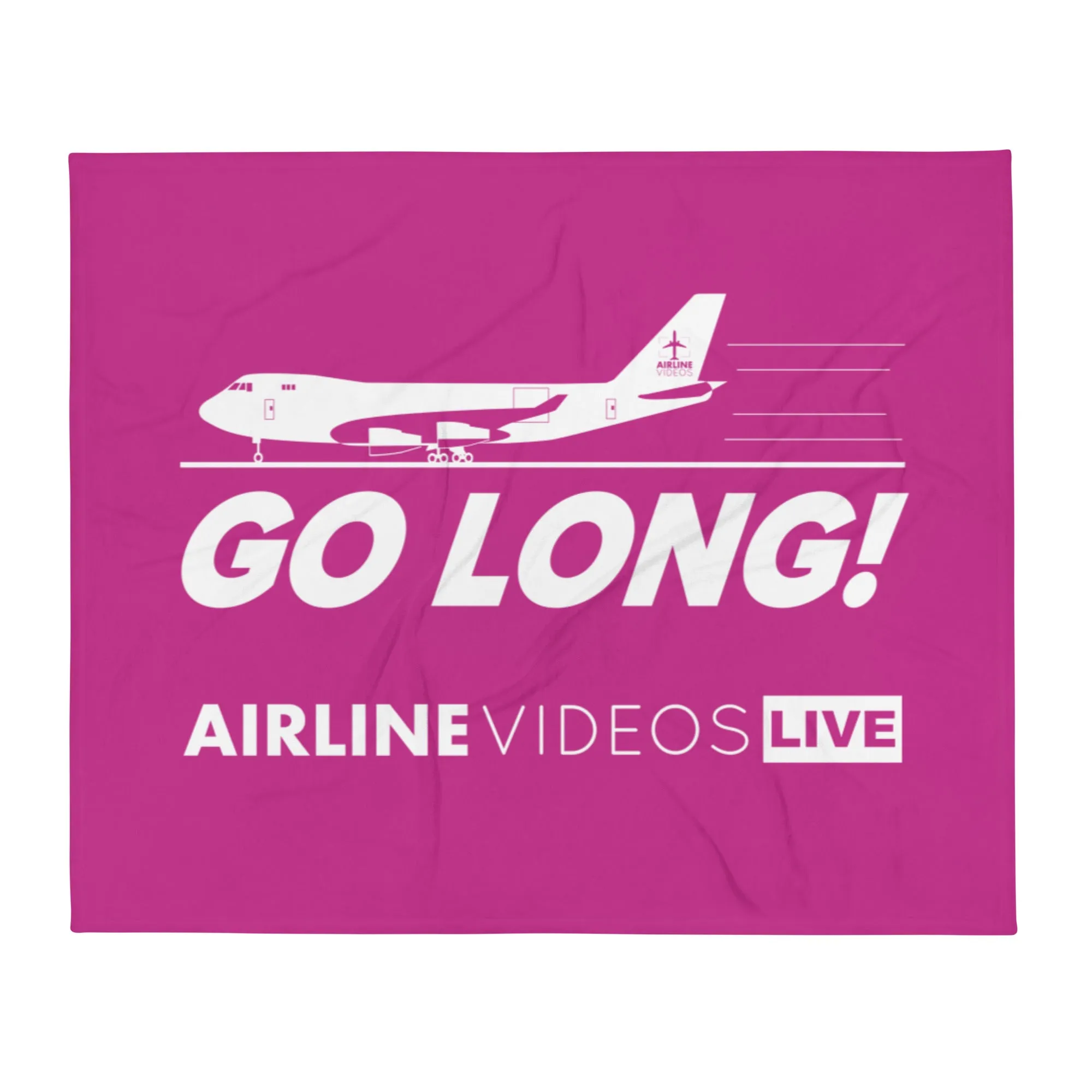 GO LONG (PINK) Throw Blanket