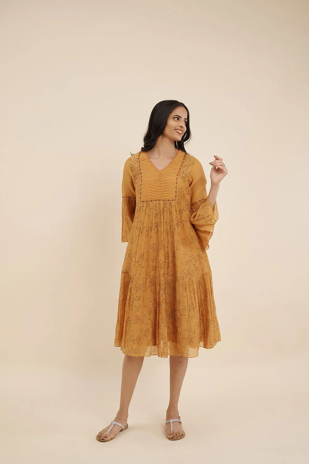 Golden Time Midi Dress