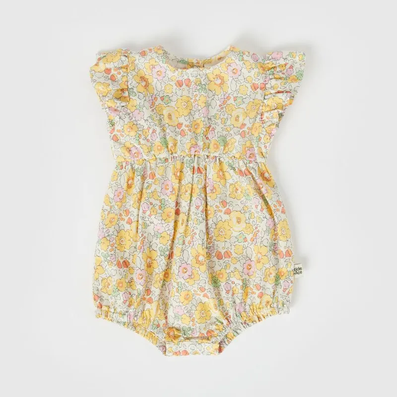 Goldie   Ace - Lani Cotton Romper - Betsy Yellow