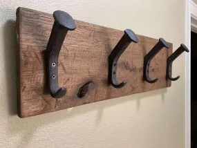 Handcrafted Rustic Farmhouse Wooden Hat Rack