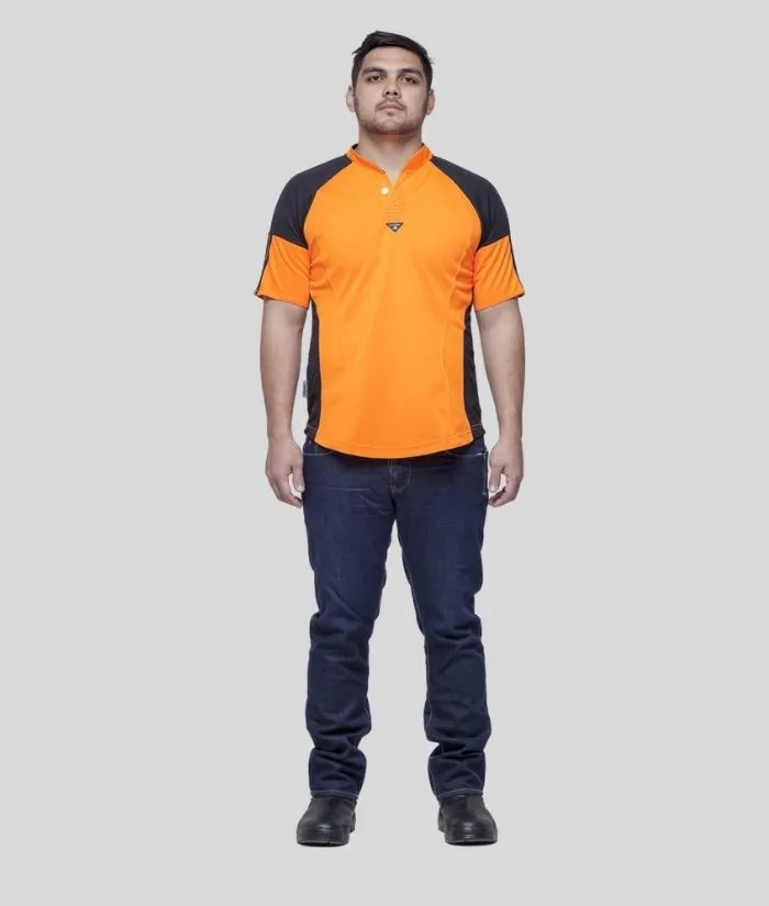 Hi Vis Fitted Rugger Polo Shirt