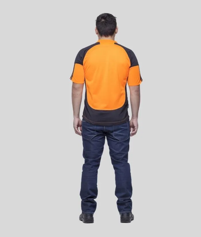 Hi Vis Fitted Rugger Polo Shirt