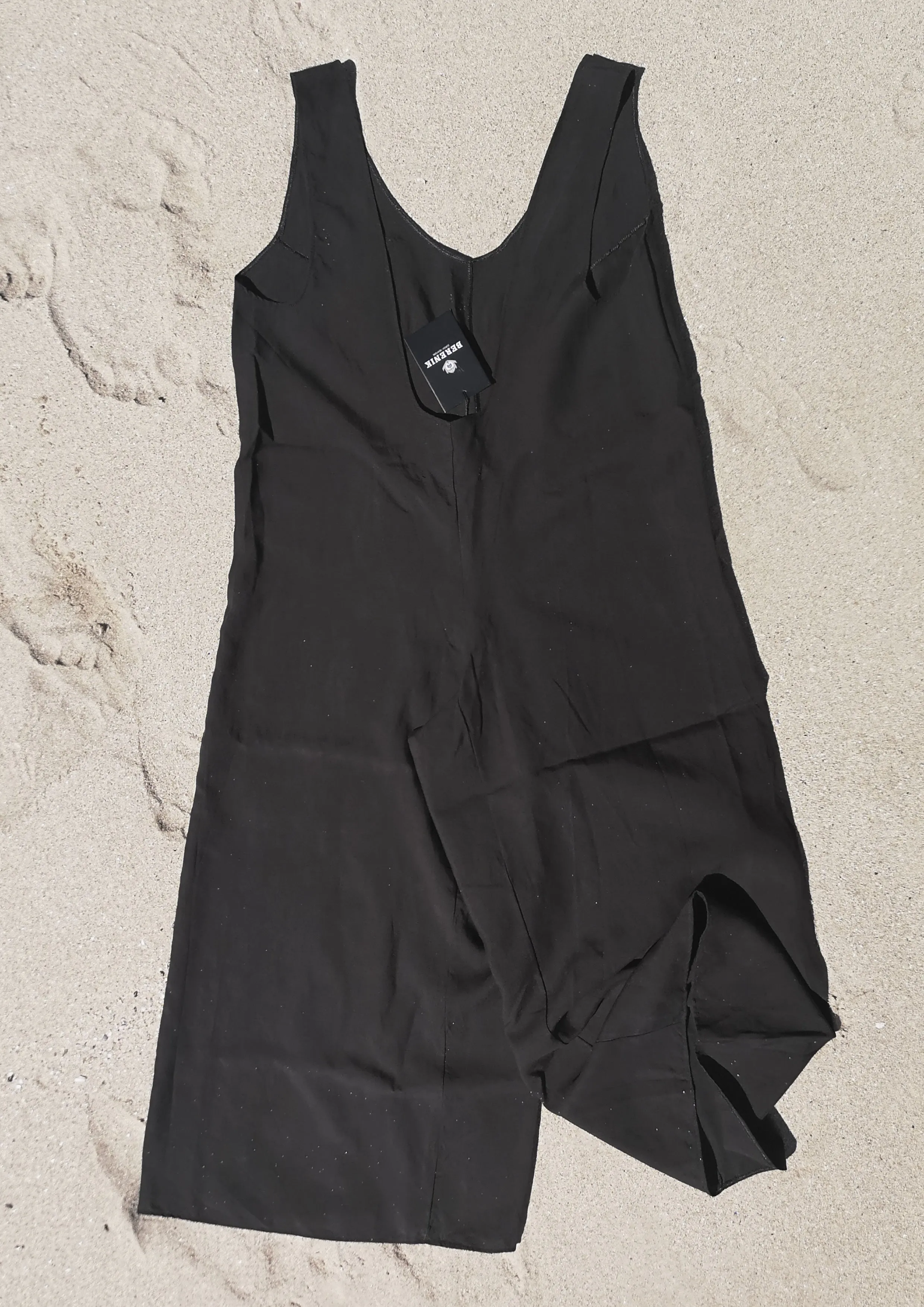 HOMEMADE - JUMPSUIT WIDE - TENCEL - black