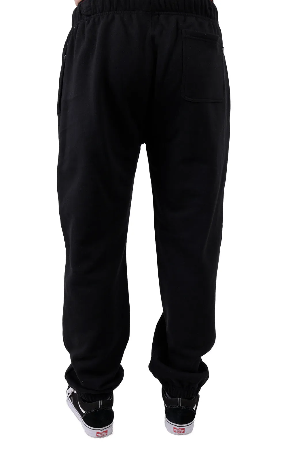 HUF x Pleasures Retro Fleece Joggers - Black