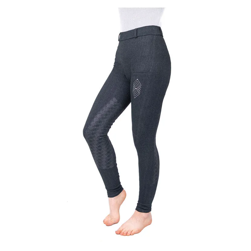 Hy Equestrian Jesmond Jewel Denim Look Tights