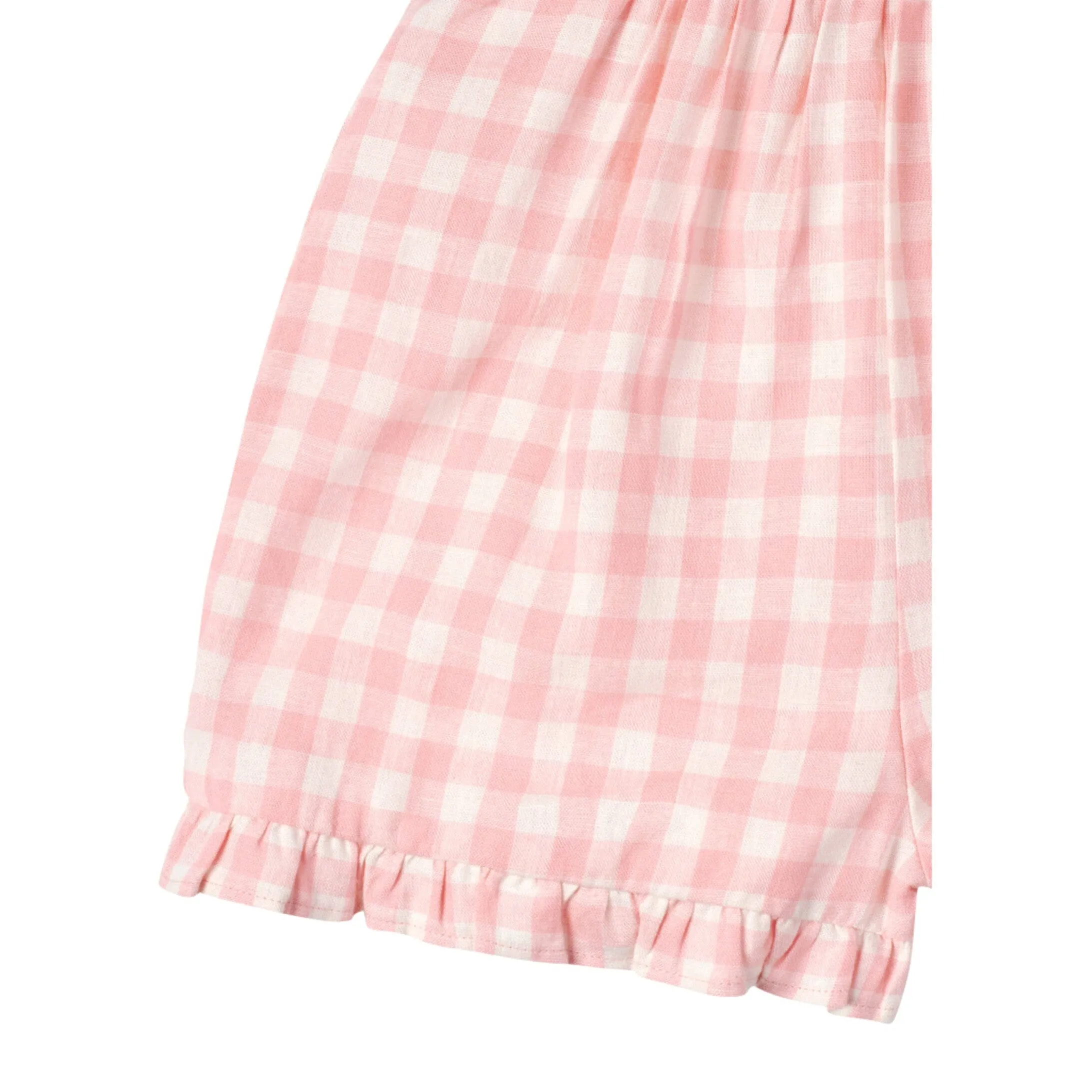 Infant and Toddler Girls Pink Gingham Romper