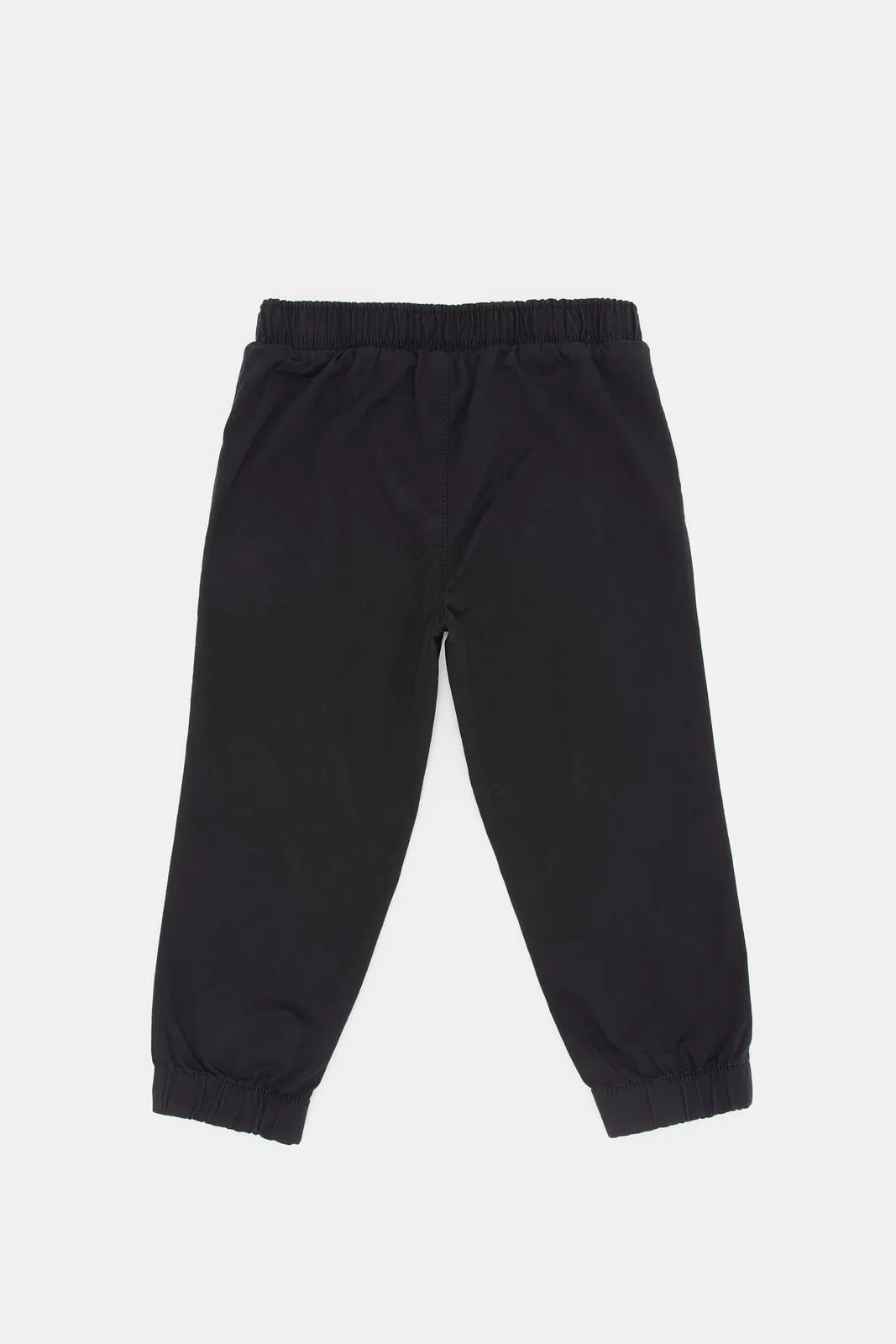 Infant Boys Black Twill Chino Jogger