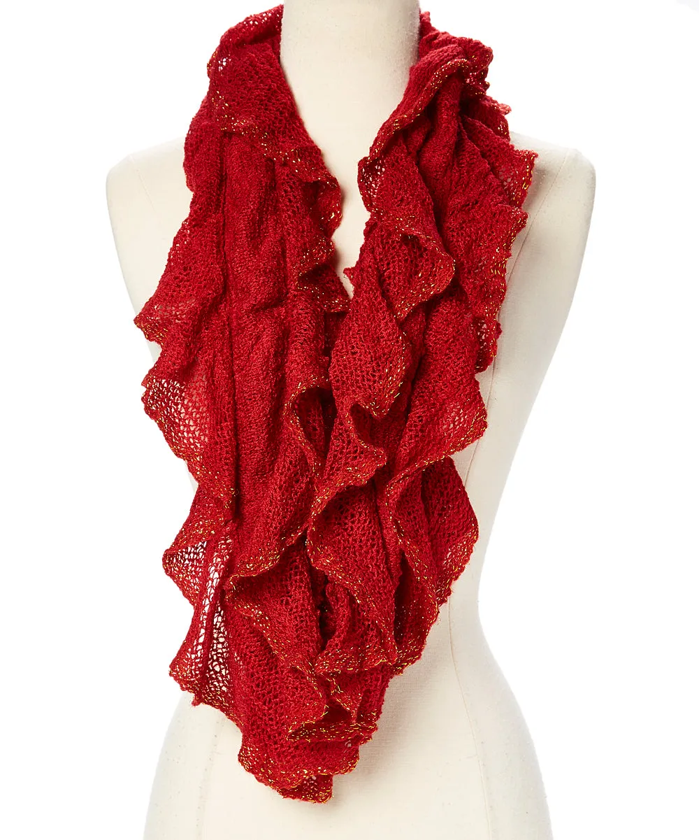 JC012008 Ruffle Infinity Scarf