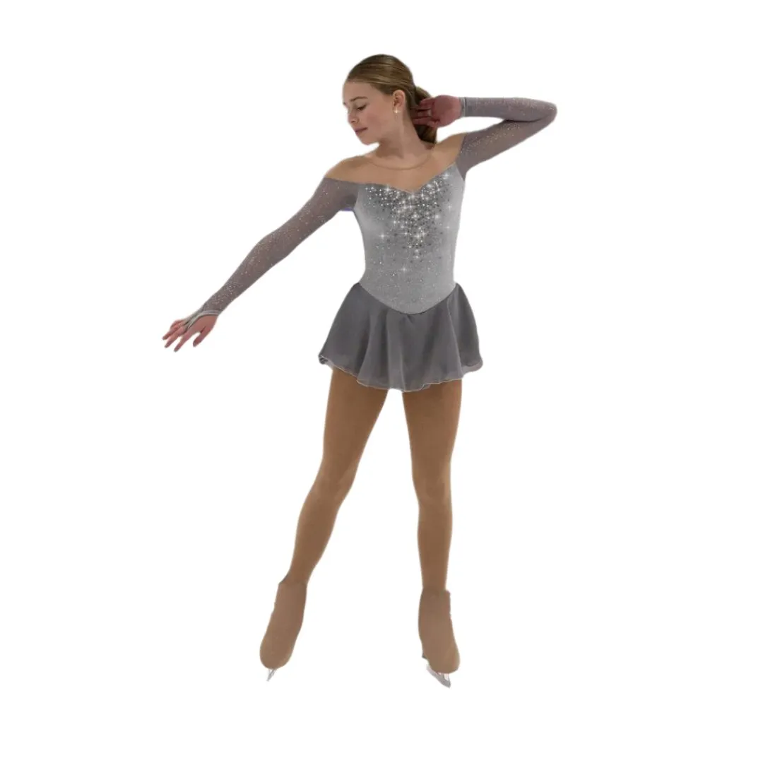 Jerry's Women's 577 Platinum Figure Skating Dress