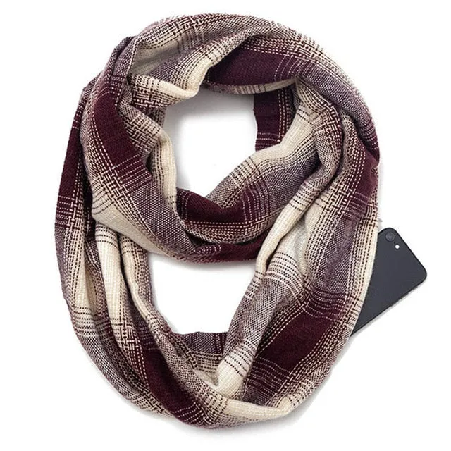 Journeys Hidden Pocket Infinity Scarf