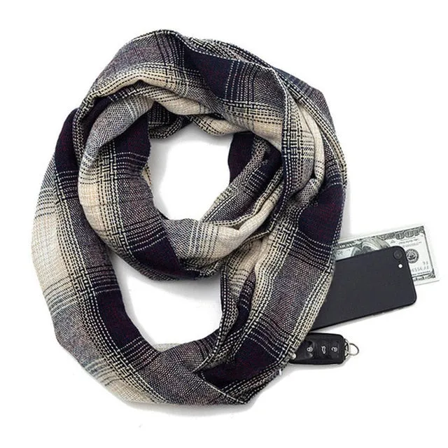 Journeys Hidden Pocket Infinity Scarf