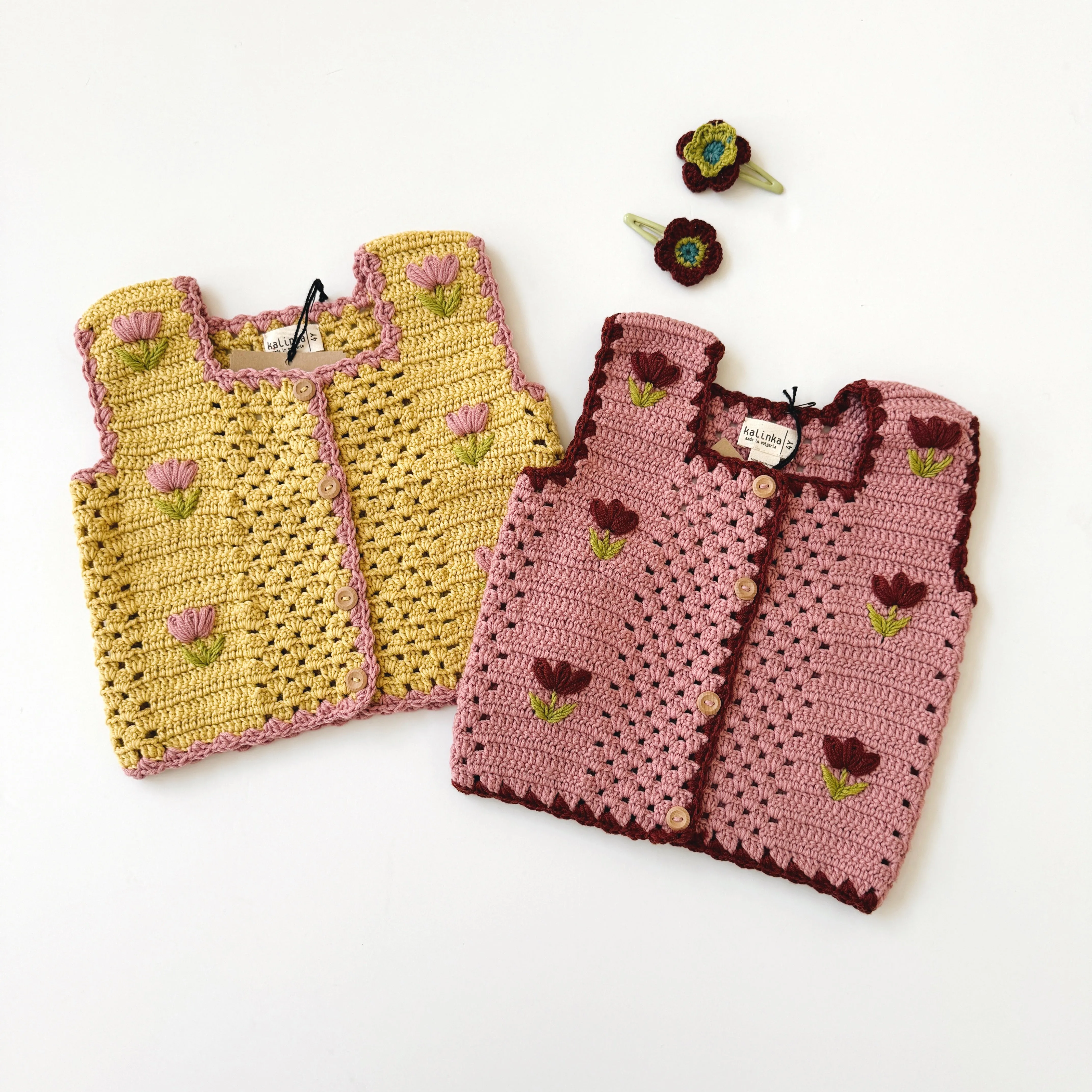 Kalinka Kids :: Albena Vest Blush/Chestnut